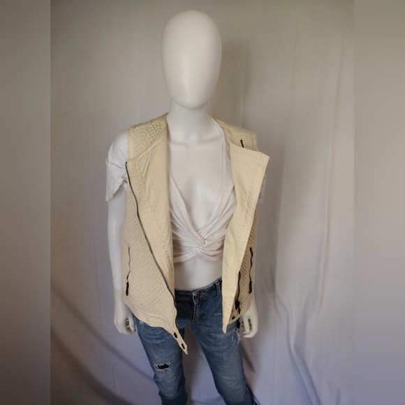 None Jackets & Blazers - Cream white vest in Small